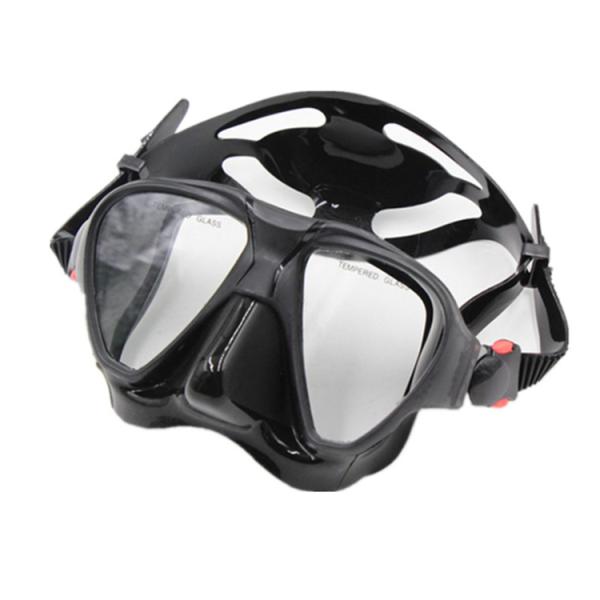 Загерметизированные взрослые анти- изумленные взгляды подныривания тумана закалили стеклянную маску