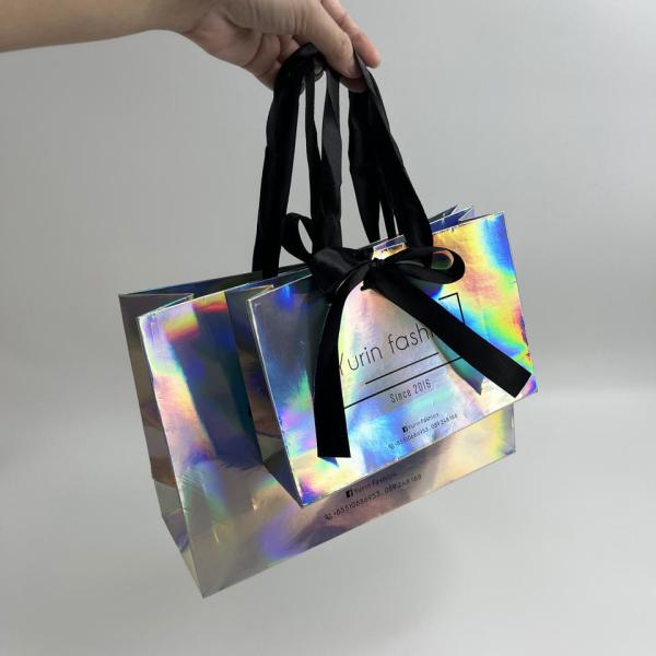 Luxury Fashion Low Cost High Quality Packaging Bag Laminated Eco Friendly Shopping Paper Bag With Your Own Logo Print
