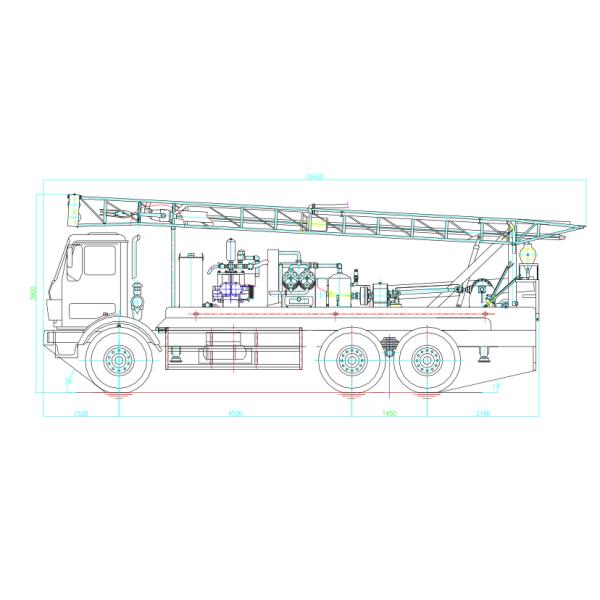 Полностью гидравлическая верхняя буровая установка привода 400M 89mm сейсмическая