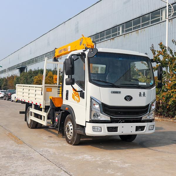 4 ton 4*2 dump Truck Crane full hydraulic pressure Cranes Truck with lift crane