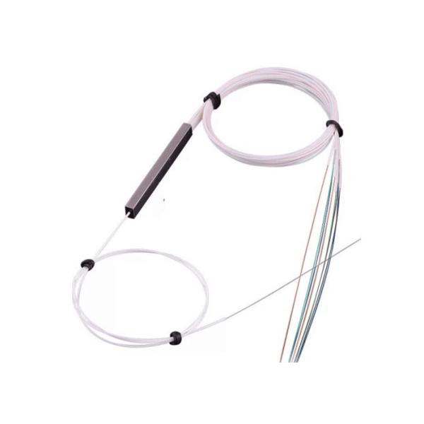 1x16 Mini Steel Tube plc splitter, fiber optic cable splitter G652D, 1M