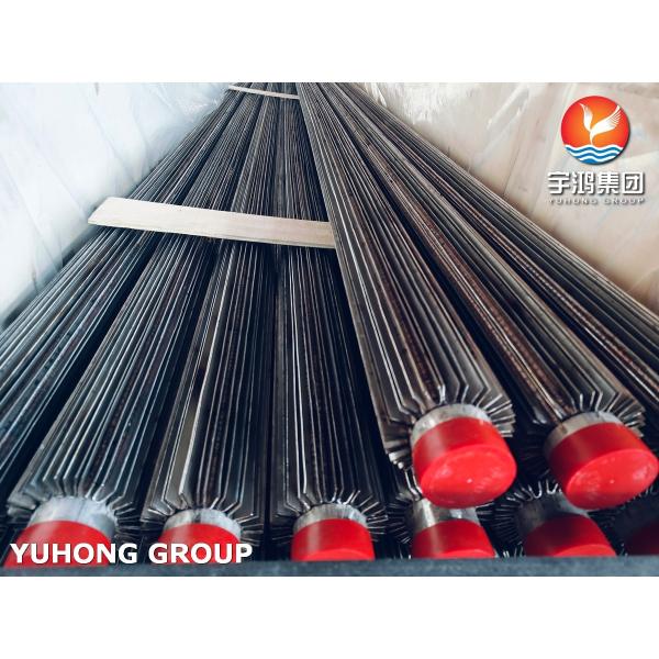 ASTM A179 Carbon Steel Longitudinal Finned Tube , For Power Plant