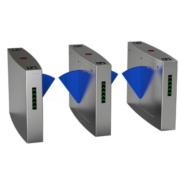 Esd Fingerprint Rfid Sliding Tripod Pedestrian Turnstile Gate Mechanical Antipinch Function