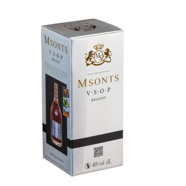 Order F-Flute Corrugated Paper Wine Gift Box With Gold Foil Stamping Logo