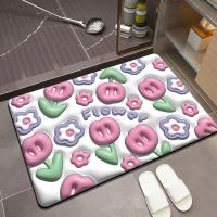 Petit Bath de boue de diatomée de jardin de bosse Mat Toilet Foot Mat