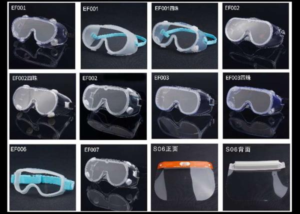 High Transmittance Hospital Safety Glasses , Medical Eye Goggles Anti Virus