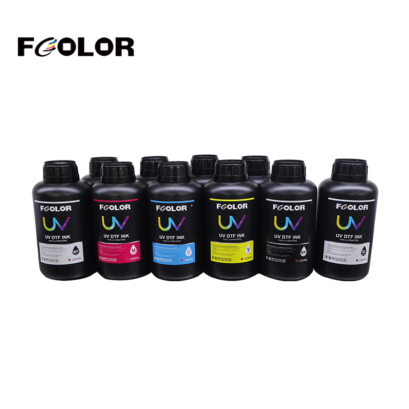 FCOLOR 500ML Uv Led for Uv Ink UV Inks Soft epson I3200 Inks for I3200U1 XP600  and Flatbed Printer