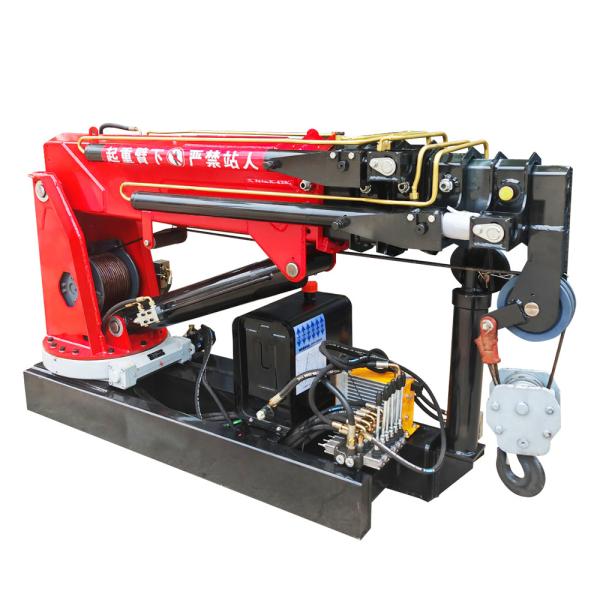 High Quality Hydraulic Truck Crane Small Folding Boom Truck Mounted Crane for Mini Pickup