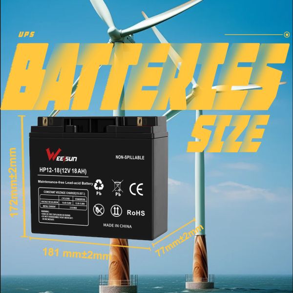 Energy Storage 12V Lead Acid Battery 18ah Gel Deep Cycle Dry Cell Battery
