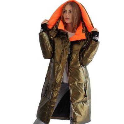 FODARLLOY 2022 Puffer Jacket Ladies Warm Cotton-Padded Clothes Slim Long Down Winter Jackets Women Coats