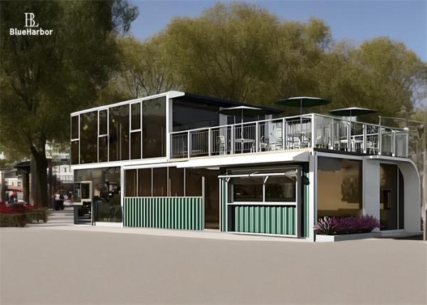 Rust Proof Prefab Modular House For Cafe Residential And Office