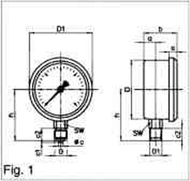High Performance Marine Safety Equipment / Marine Oil Pressure Gauge