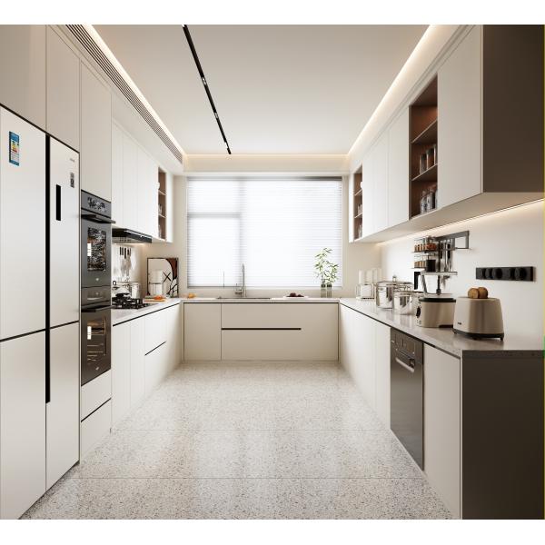 Modern Rock Board Tipo Abierto Decoración de cocina de la isla gabinete gabinete de cocina