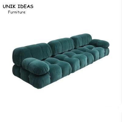 Sofás secionais da sala de visitas de 3 partes com o minimalista italiano da mobília dos Recliners