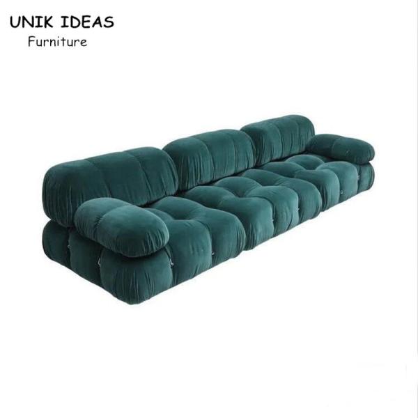 Sofás secionais da sala de visitas de 3 partes com o minimalista italiano da mobília dos Recliners