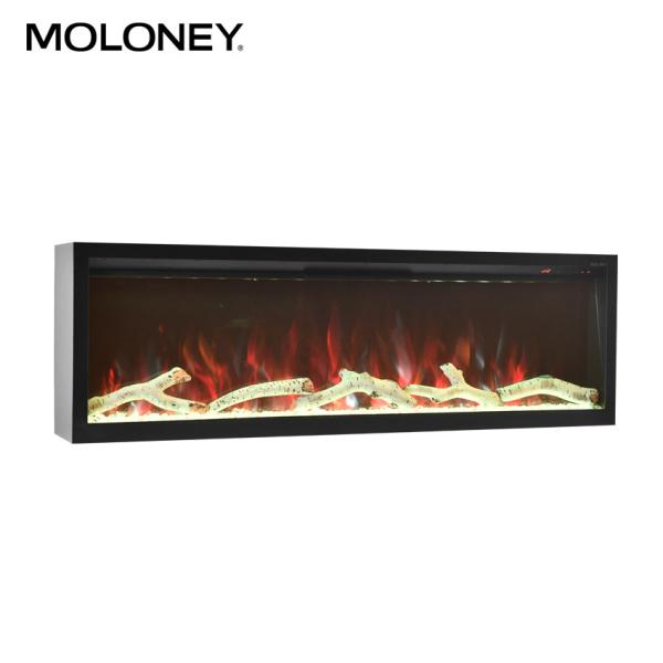 o diodo emissor de luz Recessed montagem da chaminé da parede de 79inch 2000mm indica a chaminé elétrica de Digitas