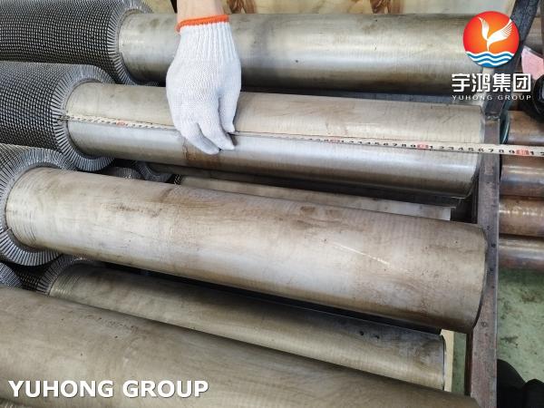 ASTM A312 TP316L Helical Spiral Serrated Finned Tube With SS316L Fins For Heat Exchanger