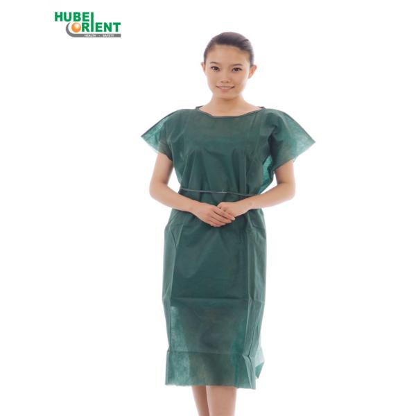 Disposable 45gsm Nonwoven Patient Isolation Gown Without Sleeves
