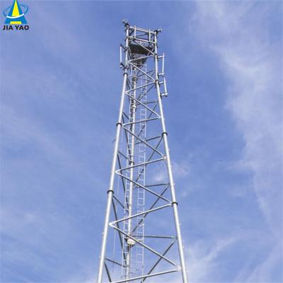 10 20 30 40 50 60M Galvanized Tubular Steel Tower Wifi Signal Bts Televisions 3 Legged Tubular Steel Tower