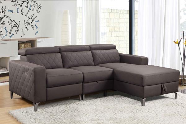Antiwear Durable L Shape Sofa Bed , Multiscene Sofa Bed And Recliner Set