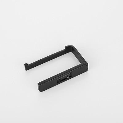 matte black stainless steel toilet paper roll holder for bathroom