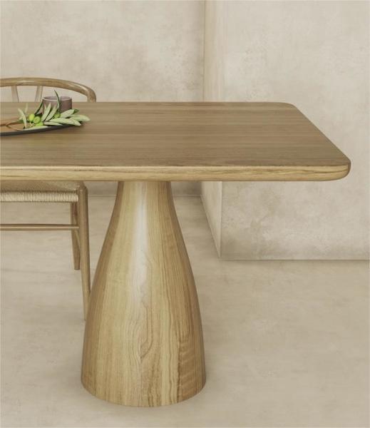 Solid Oak Wood Rectangle Dining Room Table 8 Seater ODM