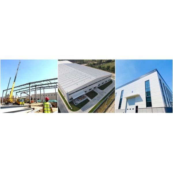 Modern Light Galvanized Prefab Steel Structure Workshop Warehouse Architecture