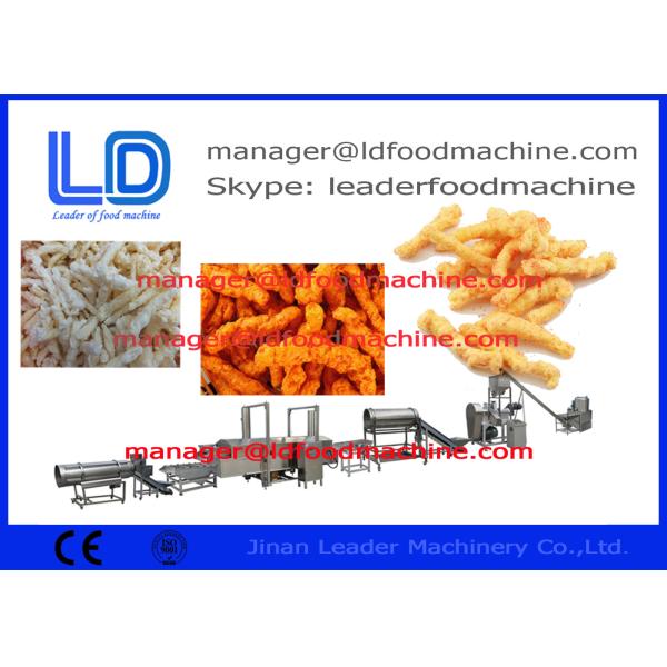 Auto Fried Niknaks kurkure Making Machine , Three Phase Cheetos Machinery