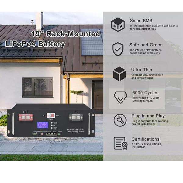 5KWH Lithium Iron Phosphate Generator 10KWH 20KWH 48V 150Ah Solar Energy System