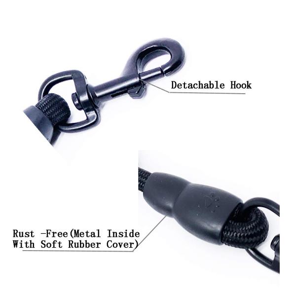 3 в 1 шарнирном соединении ведущего каната 360° любимца прочного поводка собаки нейлона съемном отсутствие путать