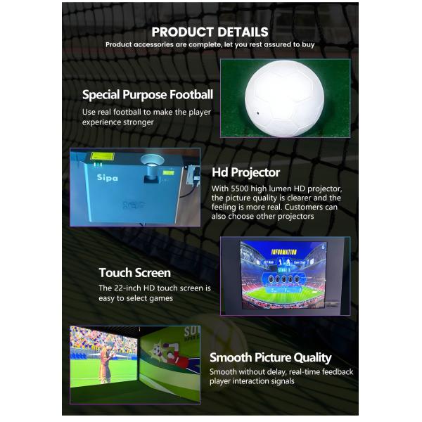 Ar Esportes Interativos Futebol Simulador Projeção de Jogo Interativo Virtual