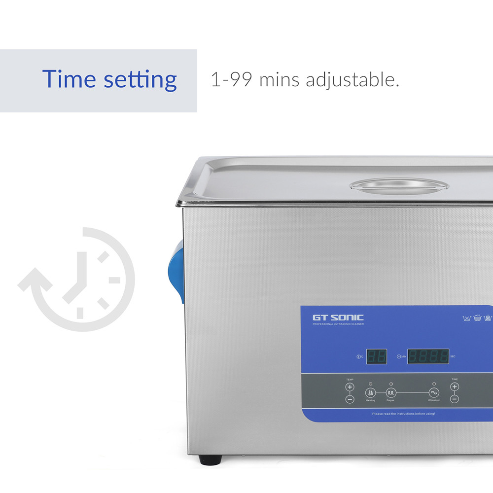 Шайба частей GT ЗВУКОВАЯ 27L SUS304 40KhHz цифров ультразвуковая с подогревателем дегазирует таймер