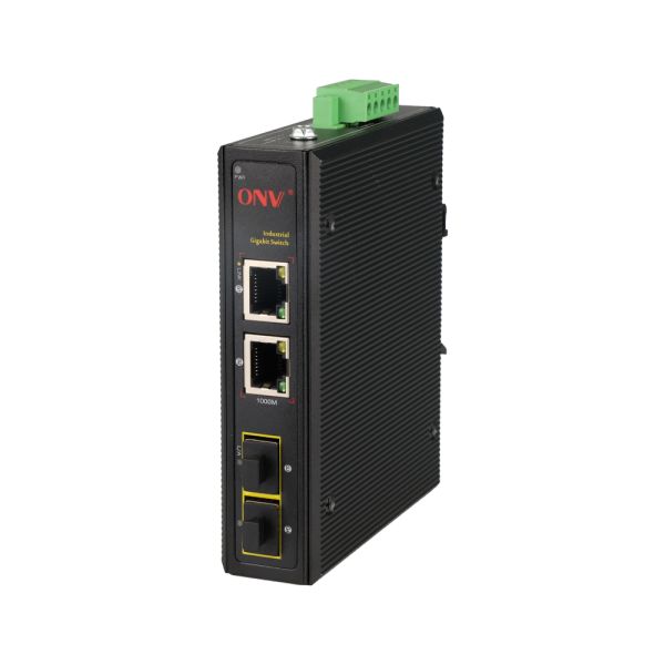 4-port Gigabit Industrial Ethernet Switch with SFP Fiber Ports for Reliable Networking