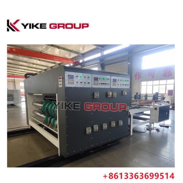 YK-1424 Chain Feeder 2 Color Flexo Printing Machine Corrugated Box Making Machine