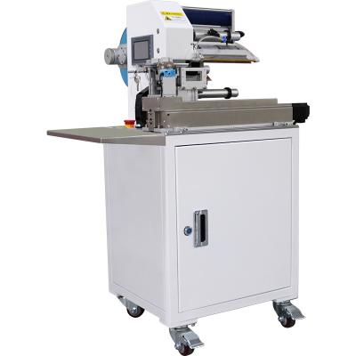 Máquina de rotulagem de fibras ópticas e tubos de 60 kg aplicador de etiquetas dobrado para rotulagem