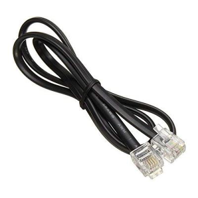 RJ11 Telephone Extension Cable - 2P4C/4P4C Wire for Landline Phone, Fax, DSL Modem, Wall Jack, Home or Office Use