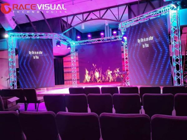 7680HZ 500x500mm IRA Series Indoor Rental LED Display with Module Resolution 64x64px and IP Rating IP40/IP21