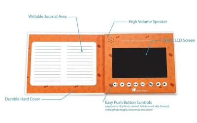 Promotional Blank LCD Video Book 5GB Memory 1024x600 Resolution