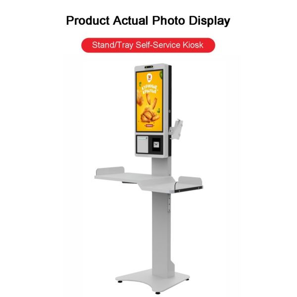 Supermarket Capacitive Touchscreen Food Ordering Kiosk 21.5 inch with Payment Self-Checkout Android SDK Features