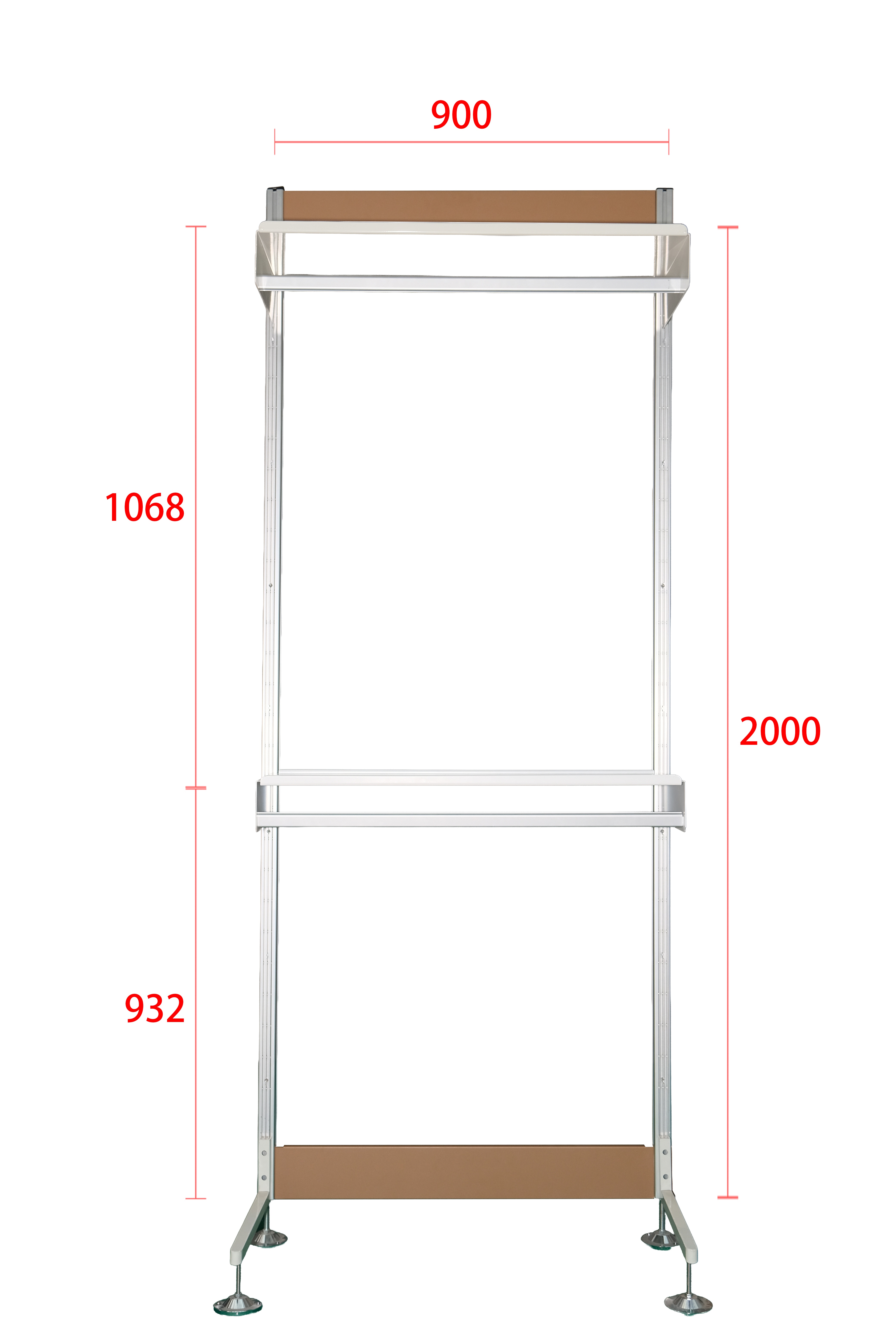 Nordic Minimalist Standing Type Shelving System Metal Modular Shelves Drawer Durable Height Adjustable Multifunction Wardrobe