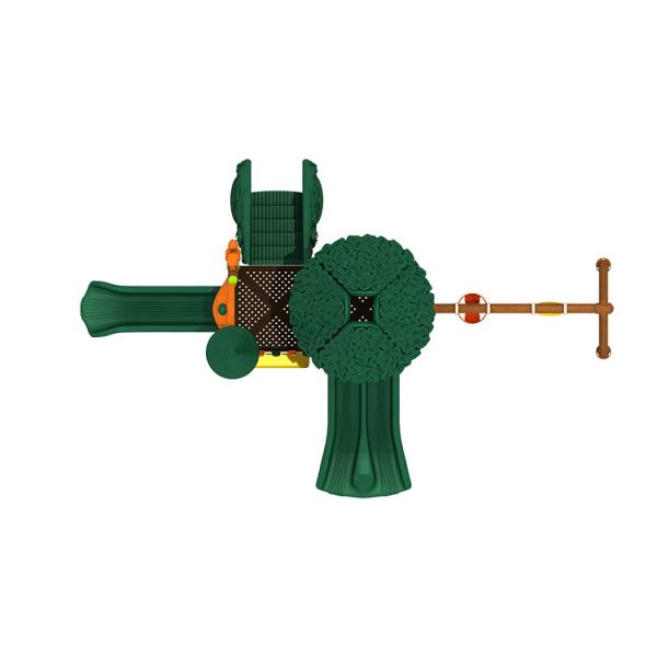 Enfants faits sur commande extérieurs d'oscillation et de glissière de terrain de jeu