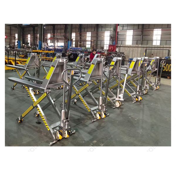 Sinolift Stainless Steel High Lift Hydraulic Pallet Truck HLT15S-II for Corrosion-Resistant Material Handling