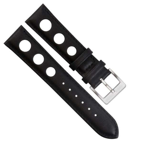 Personalized Three-hole Men's Elastic Leather Watch Strap