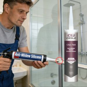 Mildew-Resistant Neutral-Cure Silicone Sealant – Perfect for Bathrooms, Kitchens and High-Humidity Toilets