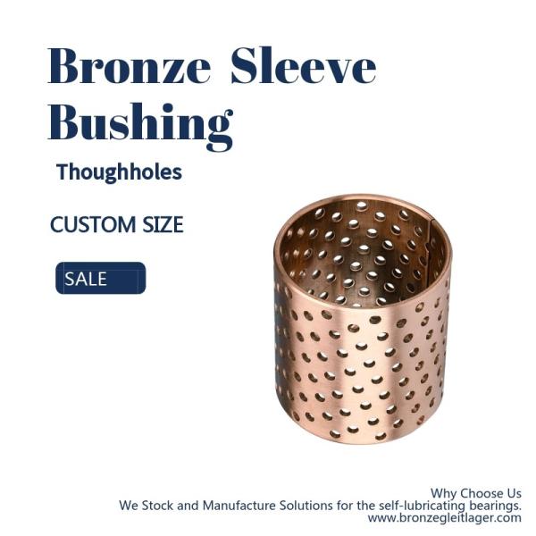 Thin - Walled Split Bronze Bushings Oil Pocket Metric Size Plain Bearing