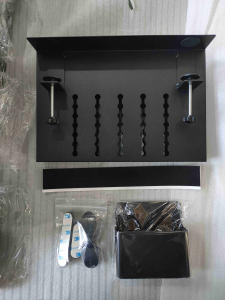 Desk Side Storage Organizer Laptop Holder with Magnetic Pen Holder Supporting Fixed