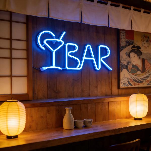 Modern And Eye-catching Business Neon Signs With Plastic And LED Lights For Your Business Visibility