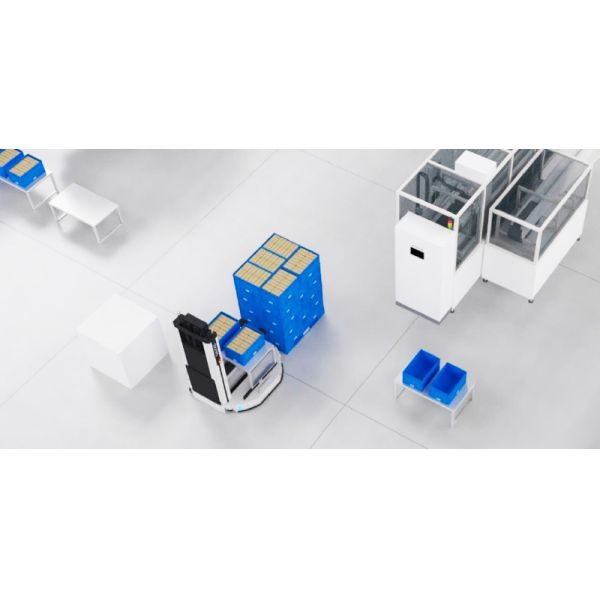 VFR,VNA Fork-Type AMR,Very Narrow Aisle Fork-Type Autonomous Mobile Robot,Warehouse Automation And Logistics Industry Automatically Organize And Stack Pallets Handling Robot