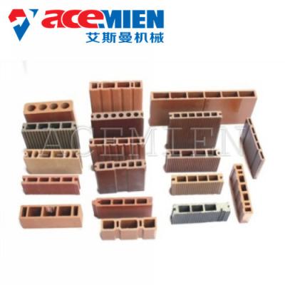 Linha de produção da placa da placa WPC do Decking, mobília exterior da maquinaria composta plástica de madeira