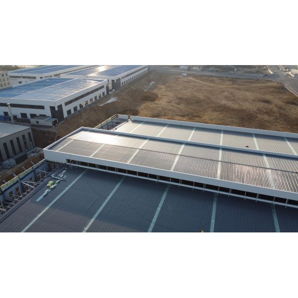 Fast Erection Recyclable Metal Frame Structure Prefabricated Logistics Warehouse